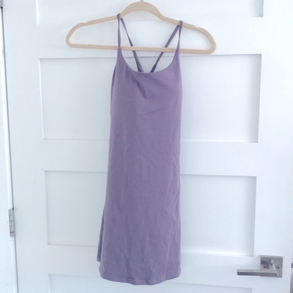 NWT Halara exercise dress, in my feels wannabe, lilac chocolate mauve, size S